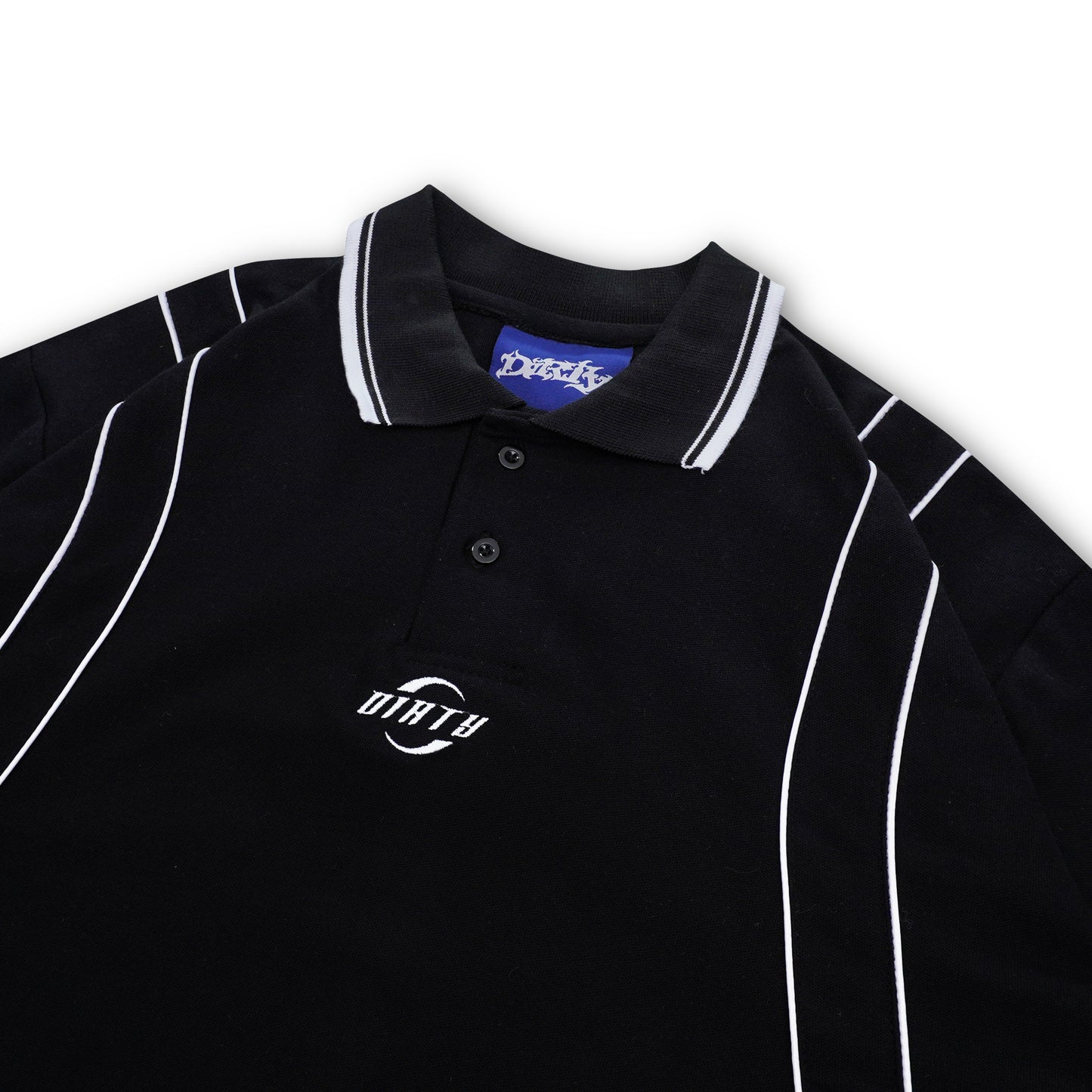DIRTYBUSINESS POLO PATO STRIPE BLACK