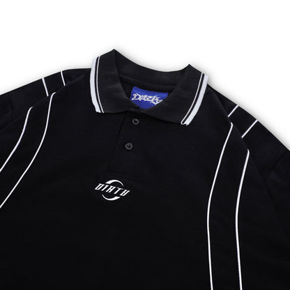 DIRTYBUSINESS POLO PATO STRIPE BLACK