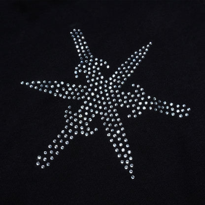 Sword Rhinestone Zip Hoodie Heavyweight Boxy Fit