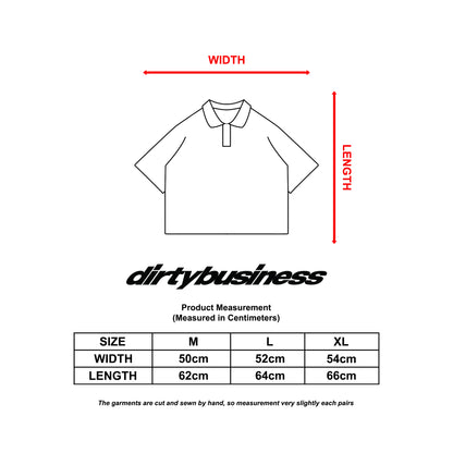 DIRTYBUSINESS TRION POLO BLACK
