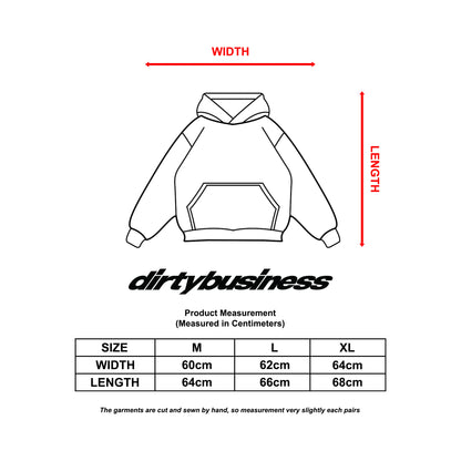 DIRTYBUSINESS VIRUS HOODIE BLACK