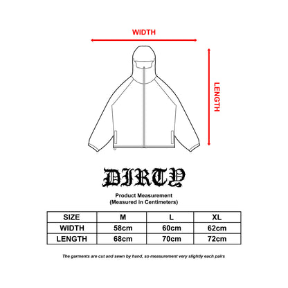 DIRTYBUSINESS PARMA TRANSLUCENT WATERPROOF TRACKSUIT