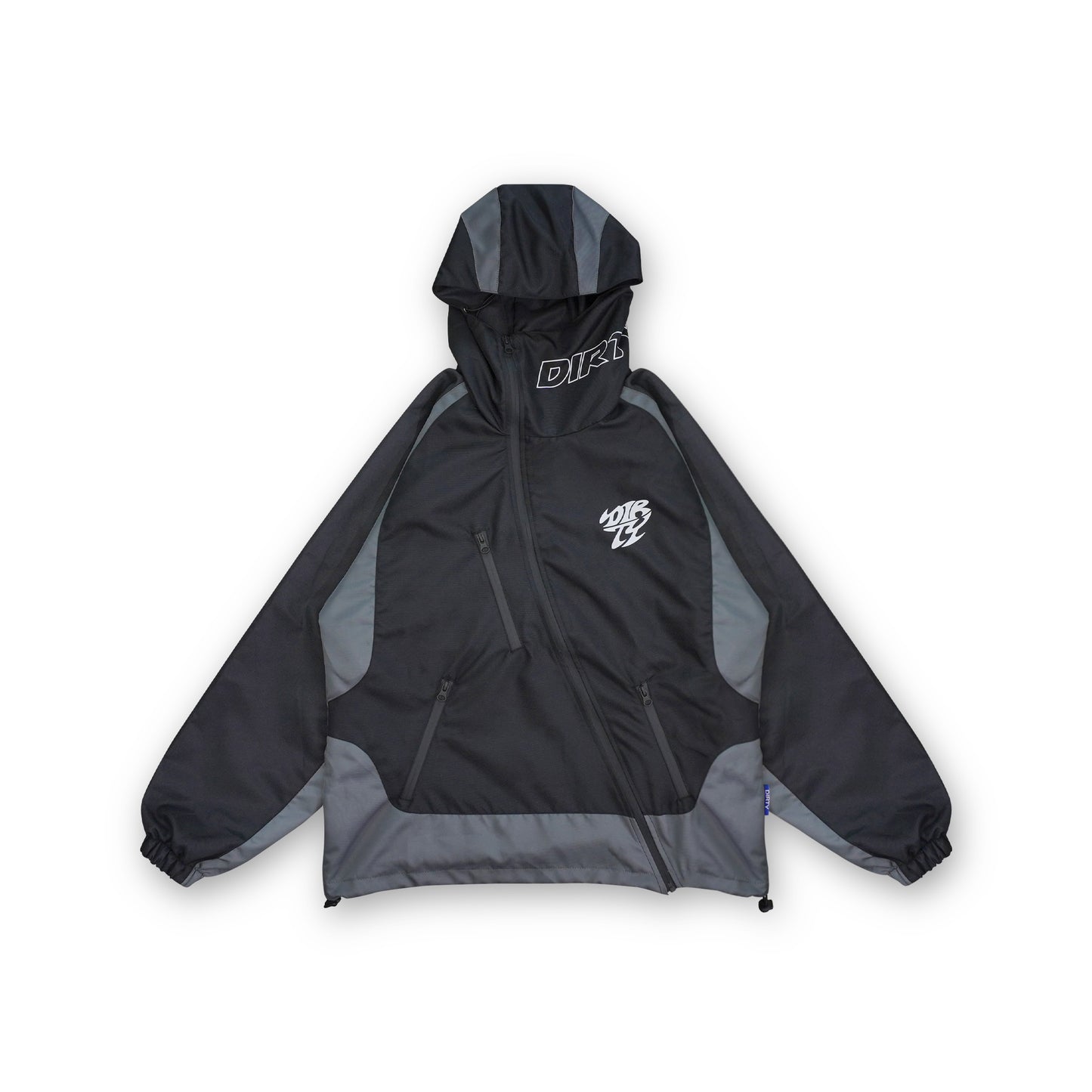 DIRTYBUSINESS OLAF TRACKSUIT WATERPROOF ASYMMETRICAL BLACK GREY