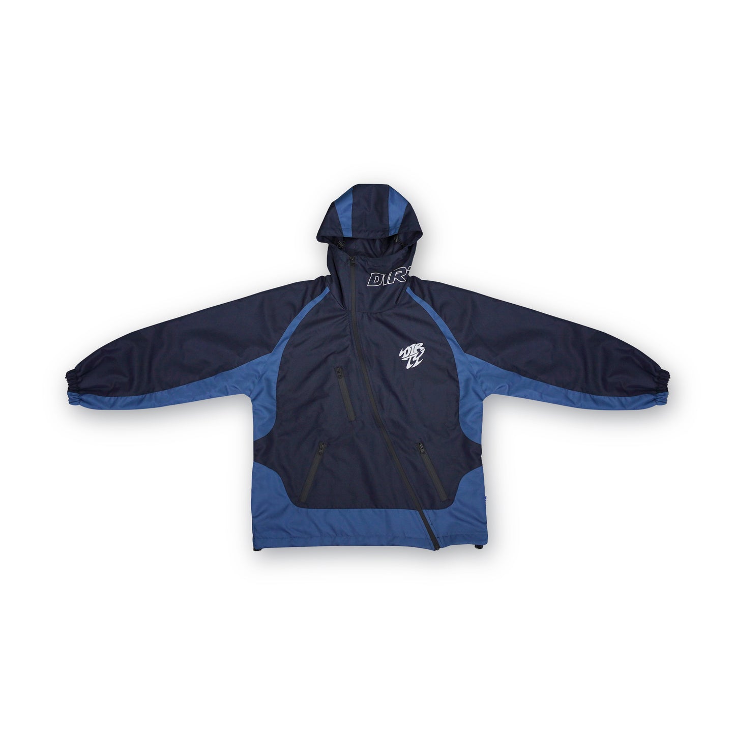 DIRTYBUSINESS OLAF TRACKSUIT WATERPROOF ASYMMETRICAL NAVY BLUE