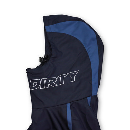 DIRTYBUSINESS OLAF TRACKSUIT WATERPROOF ASYMMETRICAL NAVY BLUE