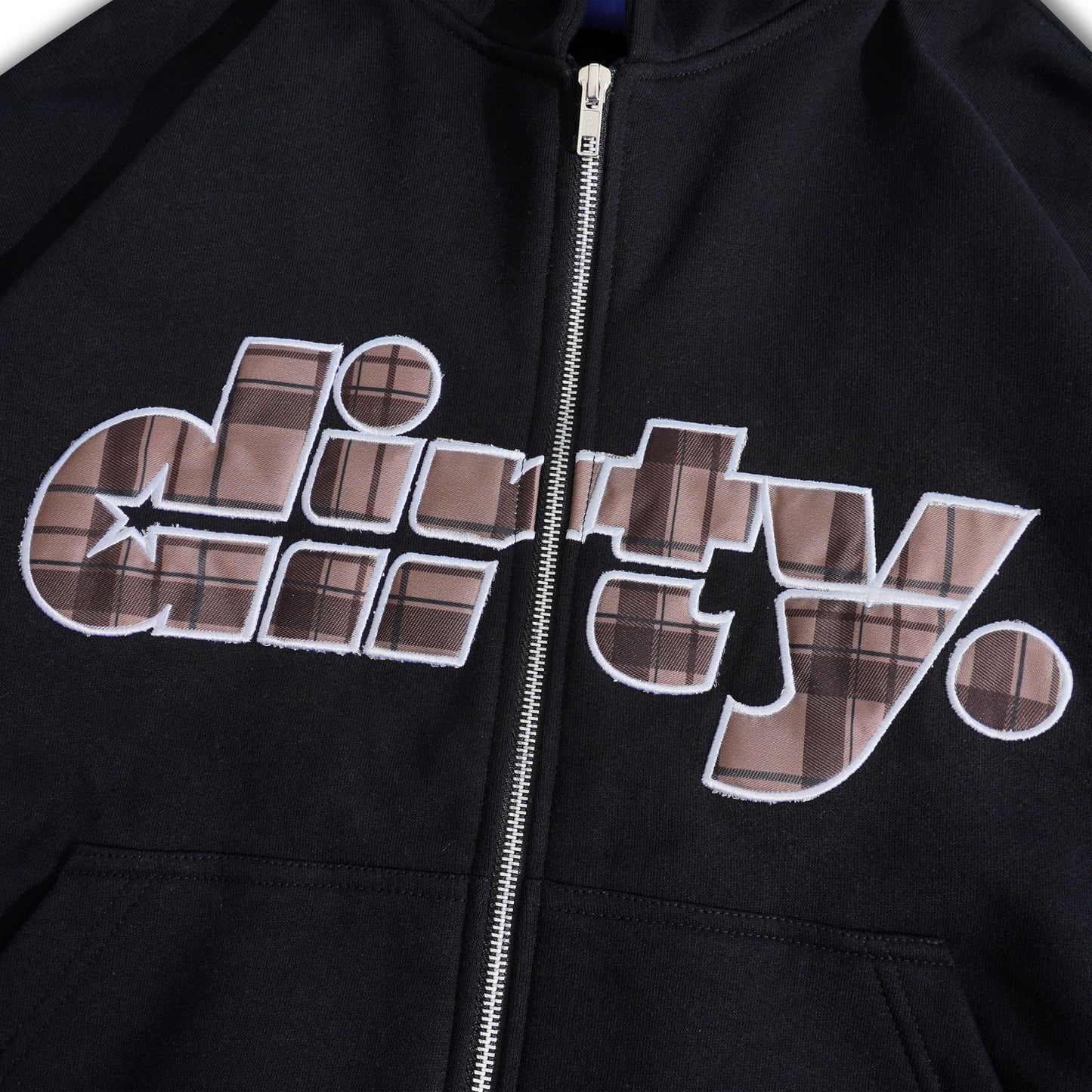 DIRTYBUSINESS THEODOR ZIP HOODIE BOXY BLACK