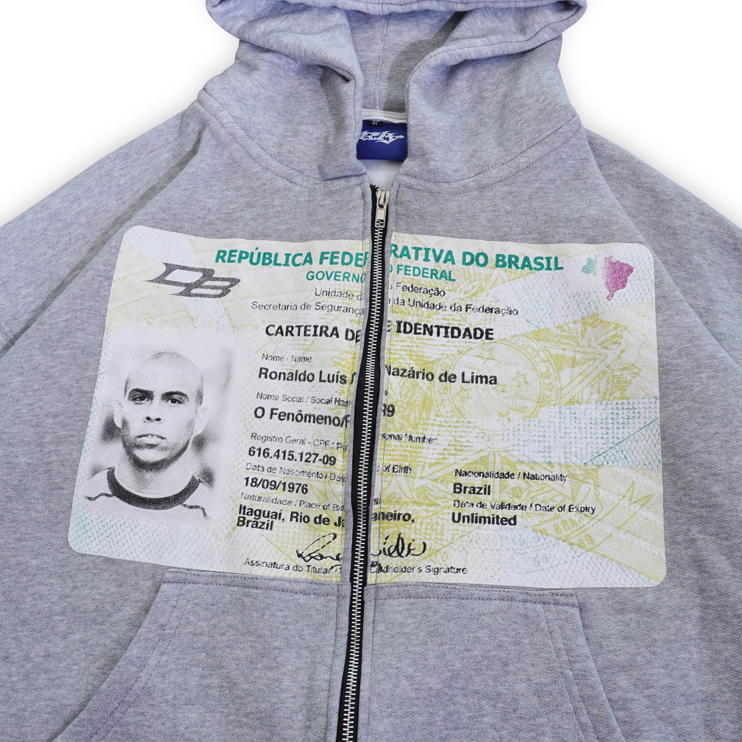 DIRTYBUSINESS NAZARIO ZIP HOODIE MISTY